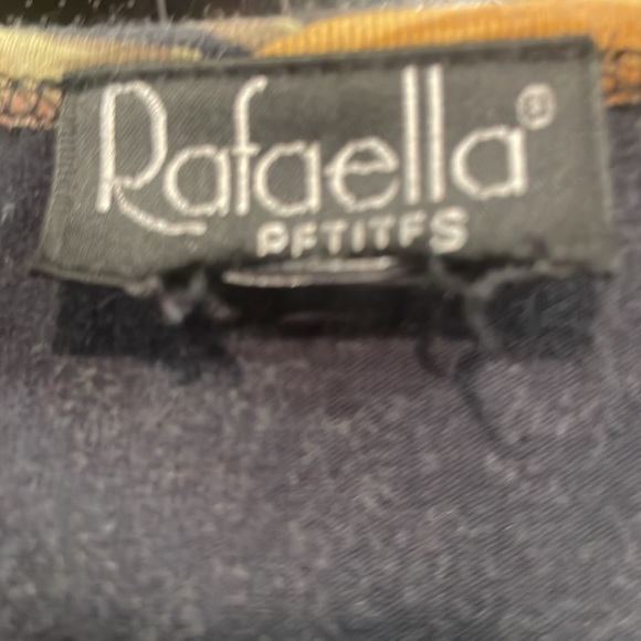 Vintage Rafaella top short sleeve tropical floral Hawaiian women’s size petite - Picture 6 of 6